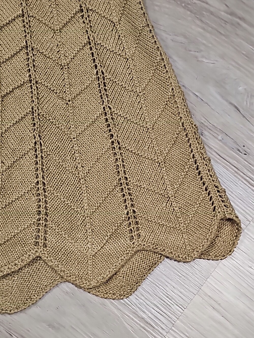Just Fab Knit Halter Tank Top in Camel/Tan L - Picture 7 of 7